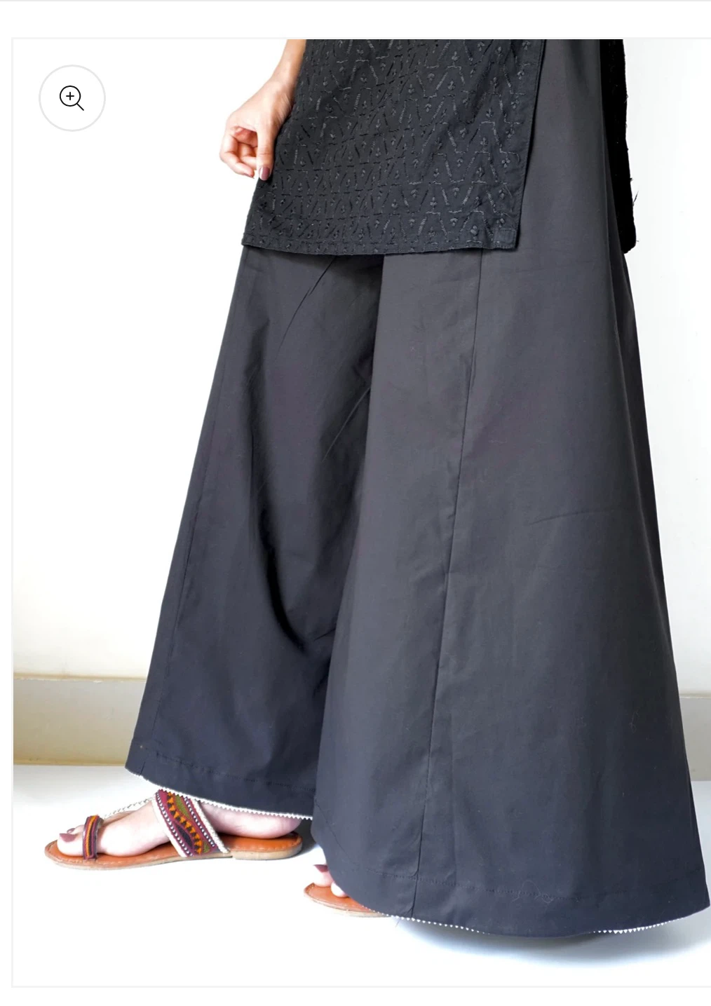 Black Wide Leg Palazzo Pants - photo 4