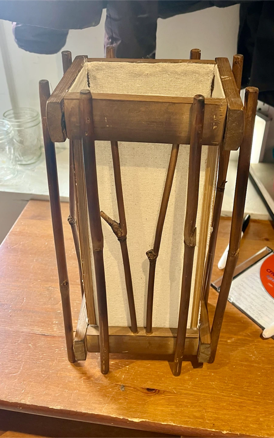 Wooden Bamboo Lantern Lamp