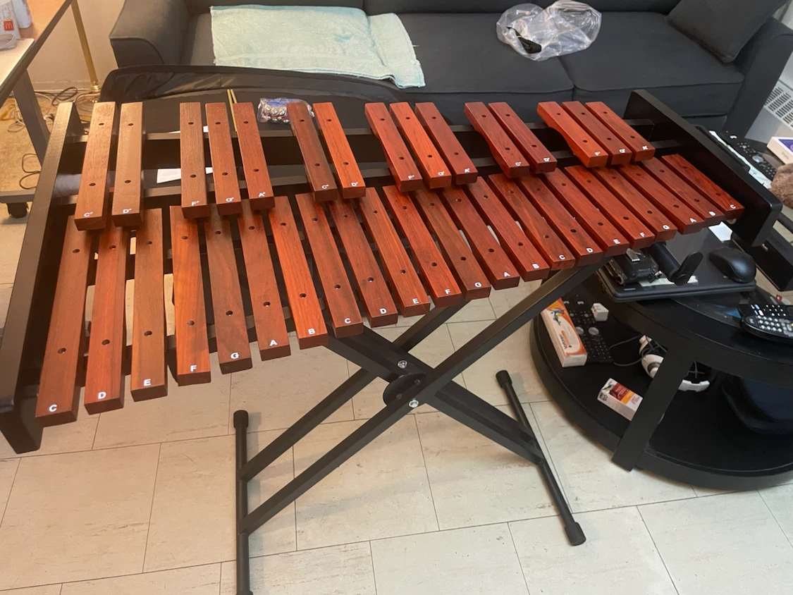 Brand NEW 37 Note Wooden Glockenspiel. -With Stand & Carry bag.