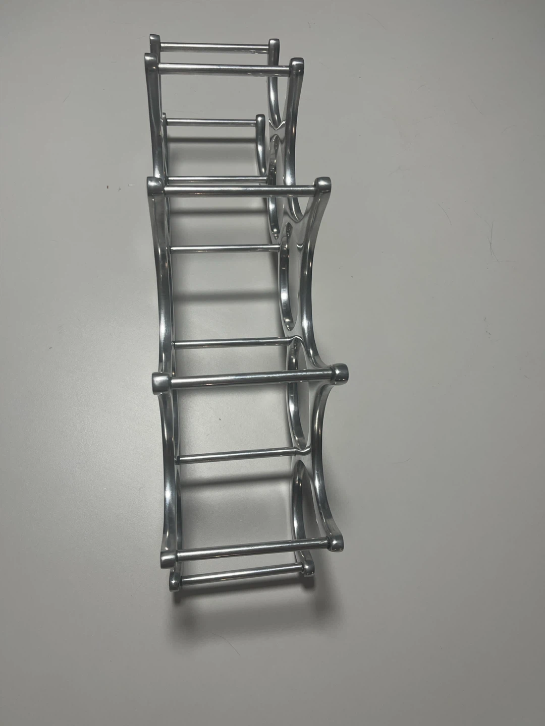 Silver 9-Bottle Wine Rack - photo 4