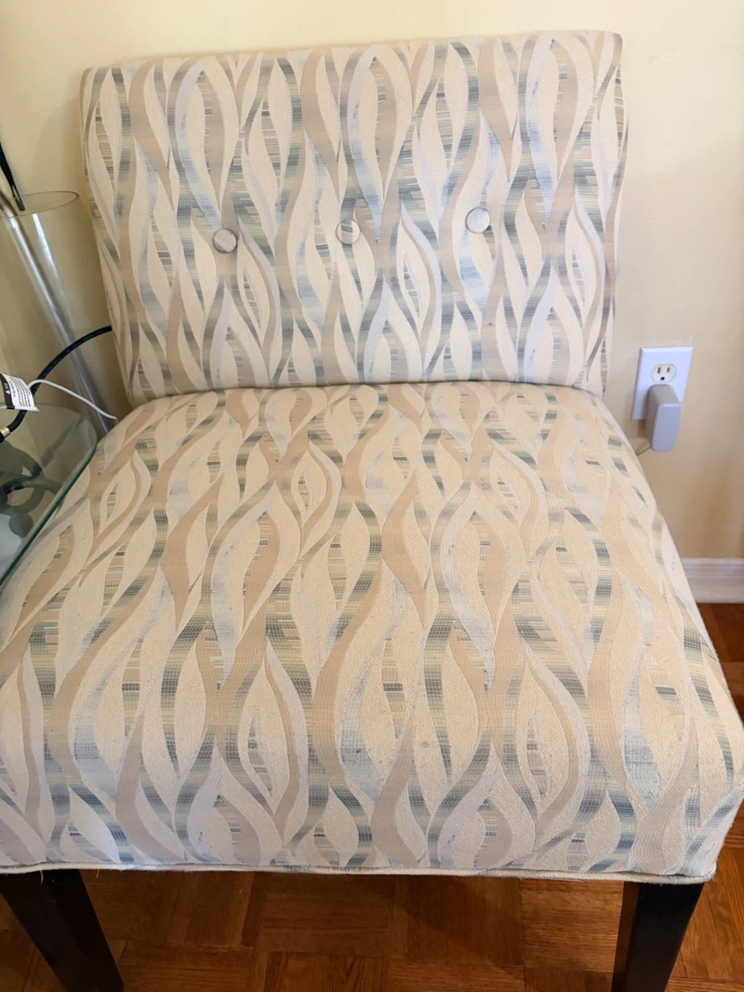 Accent Chair with Neutral Pattern - photo 2