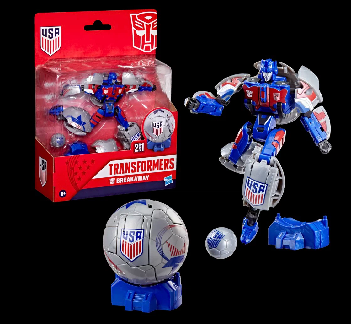 Transformers Breakaway "USA" Soccer Ball Robot Toy - photo 5
