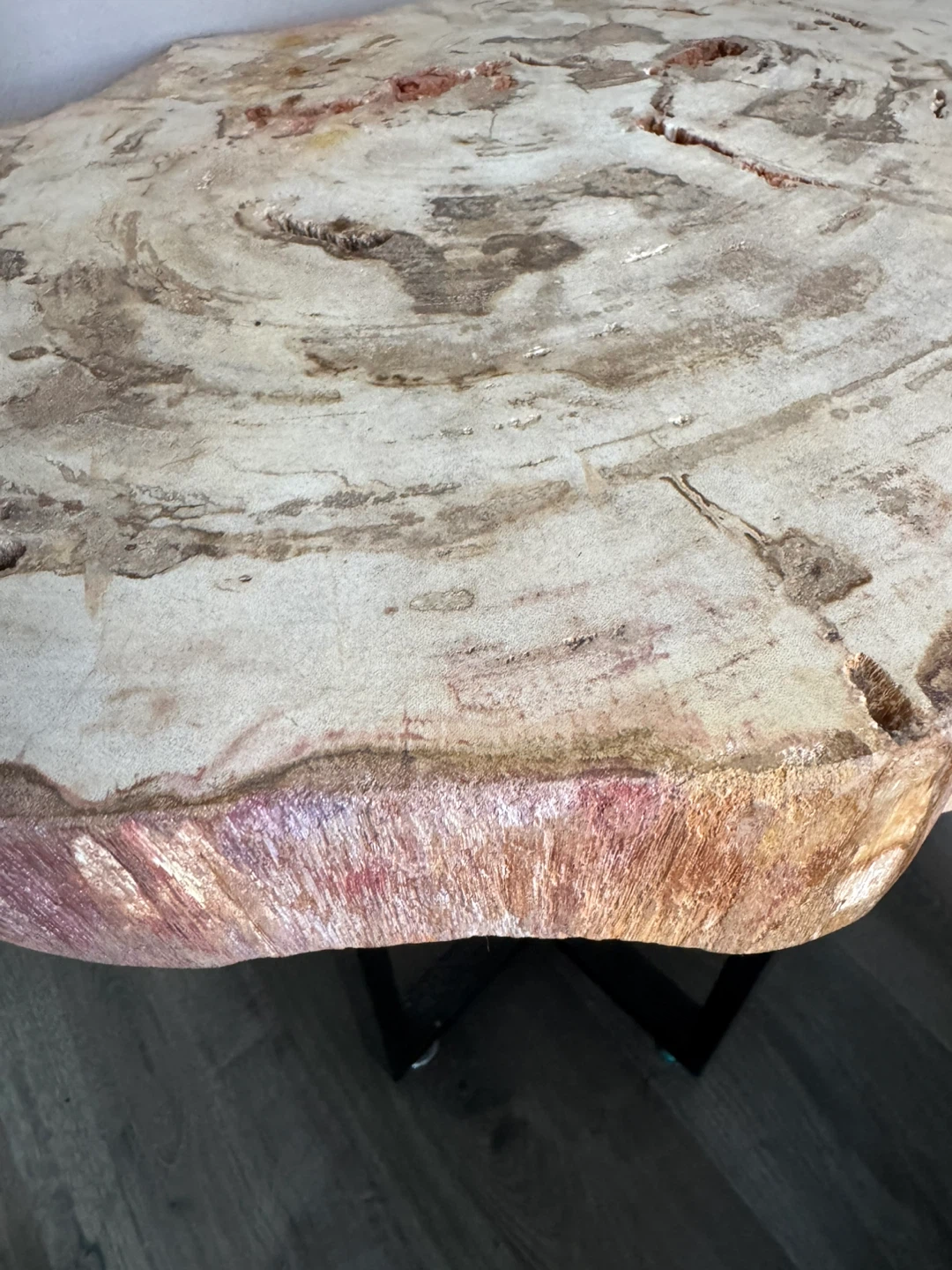 Unique Petrified stone Side Table - photo 3