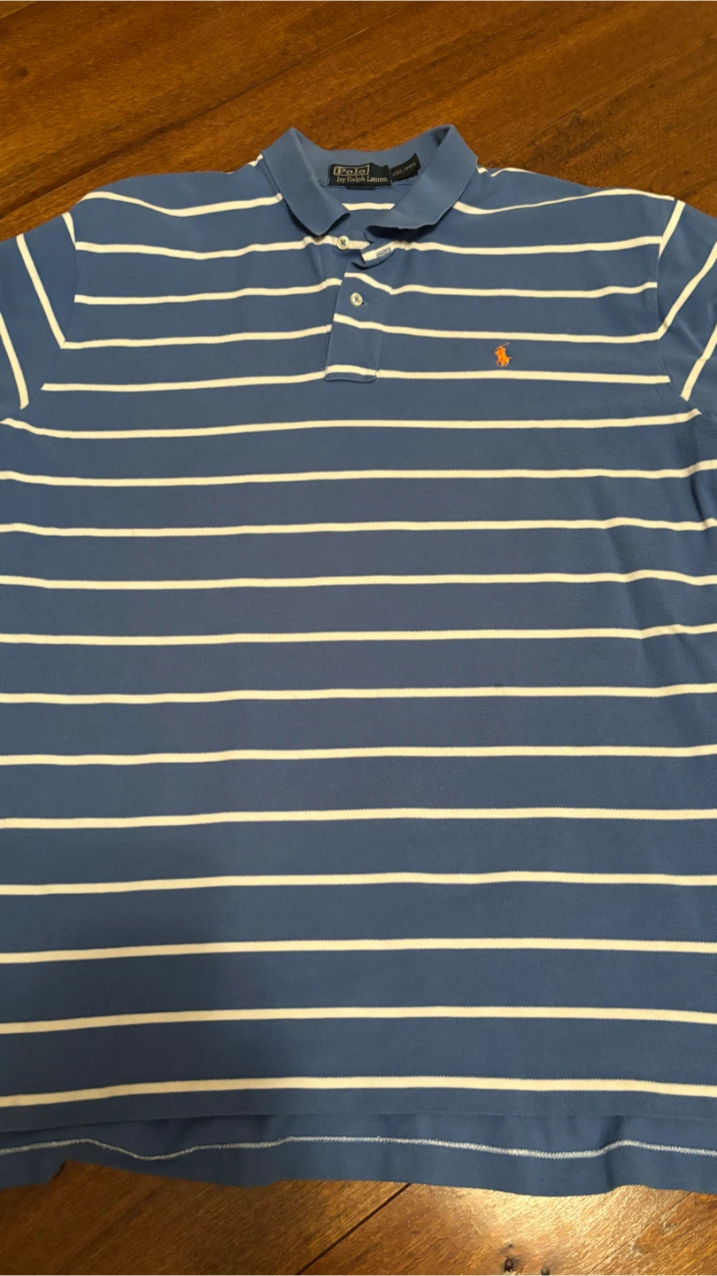 Polo Ralph Lauren Striped Polo Shirt - Blue/White - XXL - photo 2