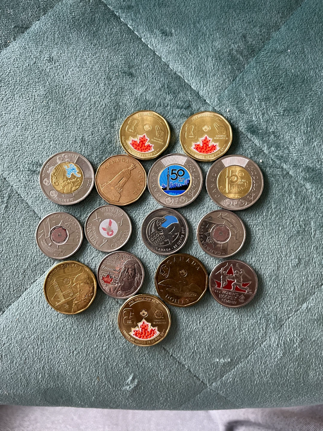 Colourful Commemorative Coin Collection’s for sell