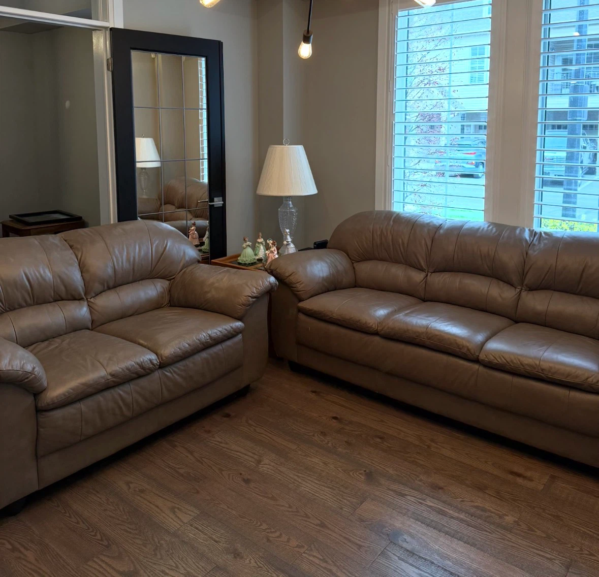 Genuine Leather Sofa and love seat