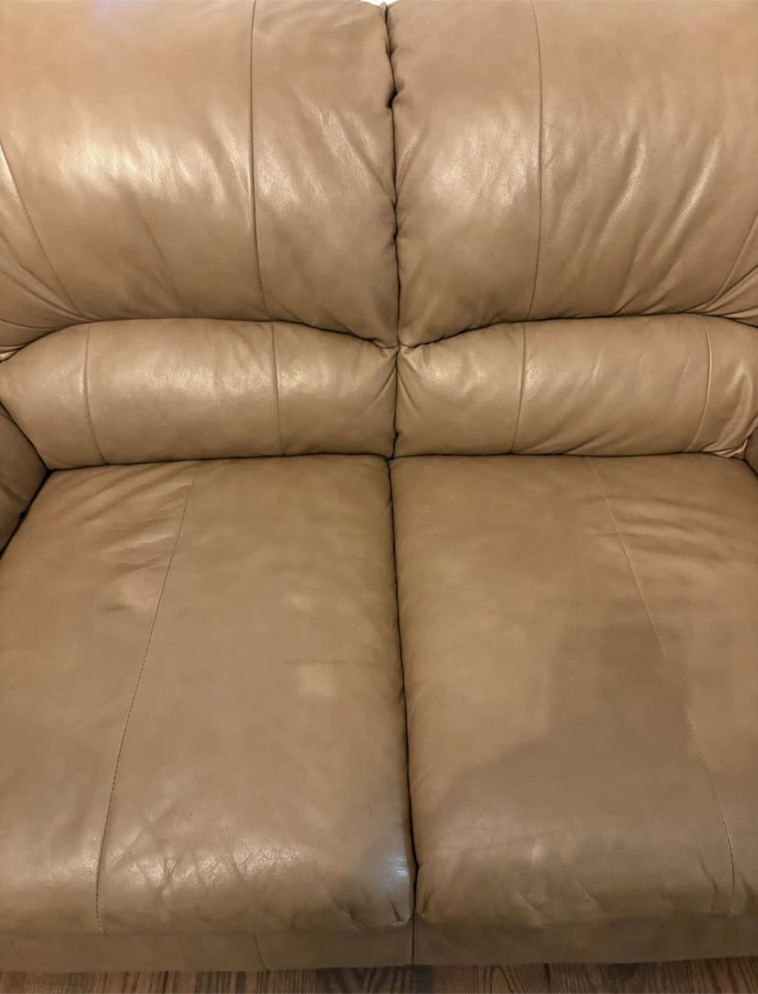Genuine Leather Sofa and love seat - photo 3