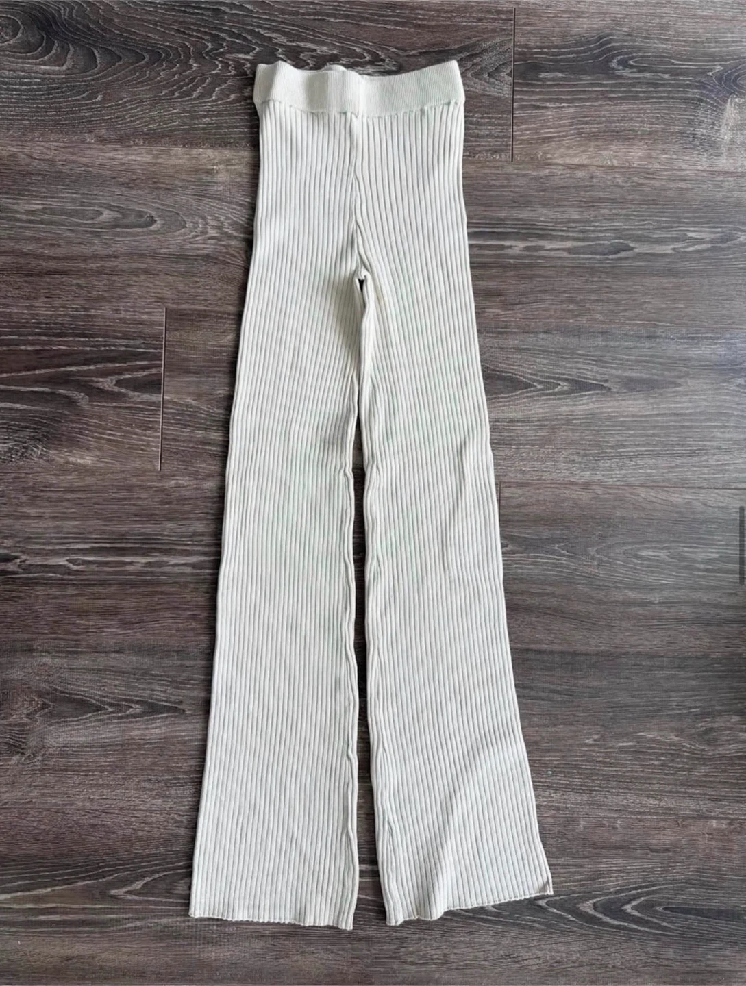 Harlow Ribbed Wide Leg Pants XS