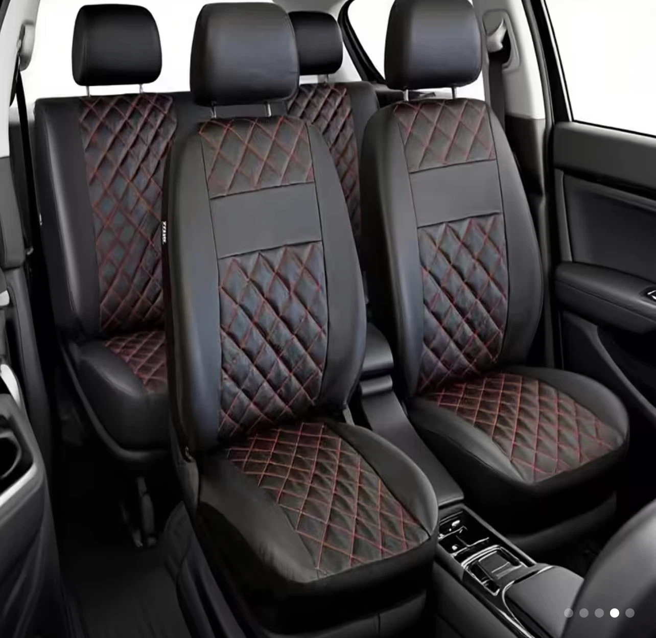 Black Diamond Stitch Car Seat Covers