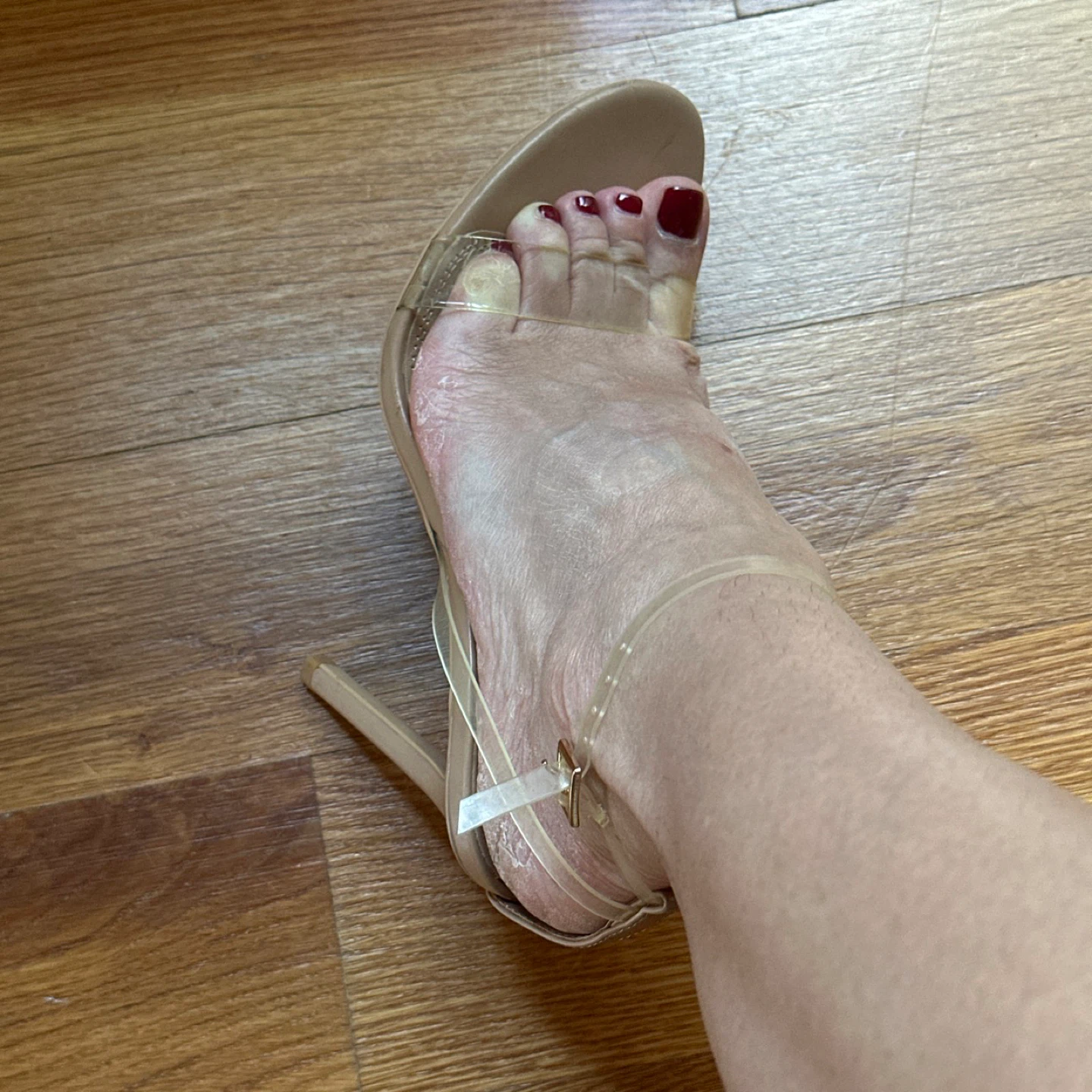 Zara Clear Strap Heels