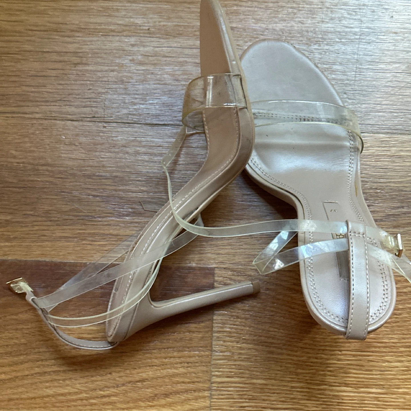 Zara Clear Strap Heels - photo 2