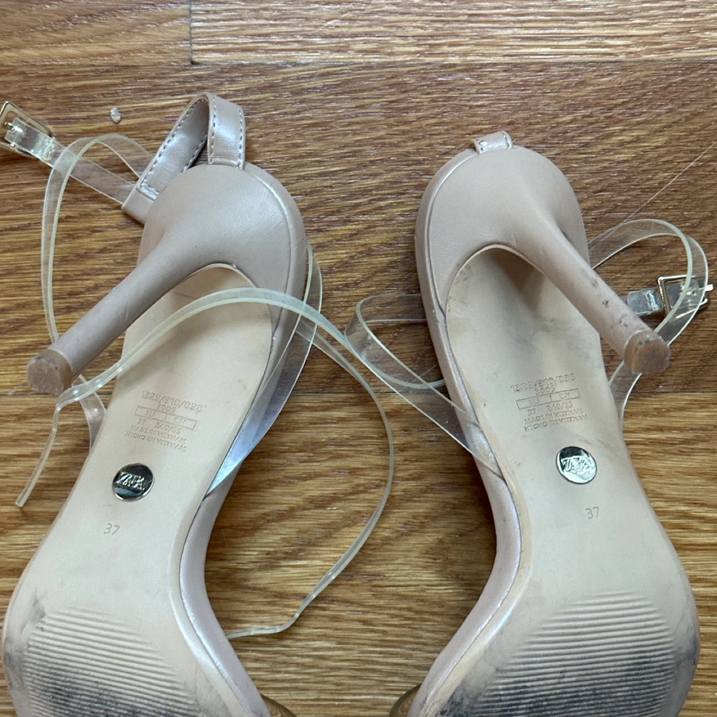 Zara Clear Strap Heels - photo 4
