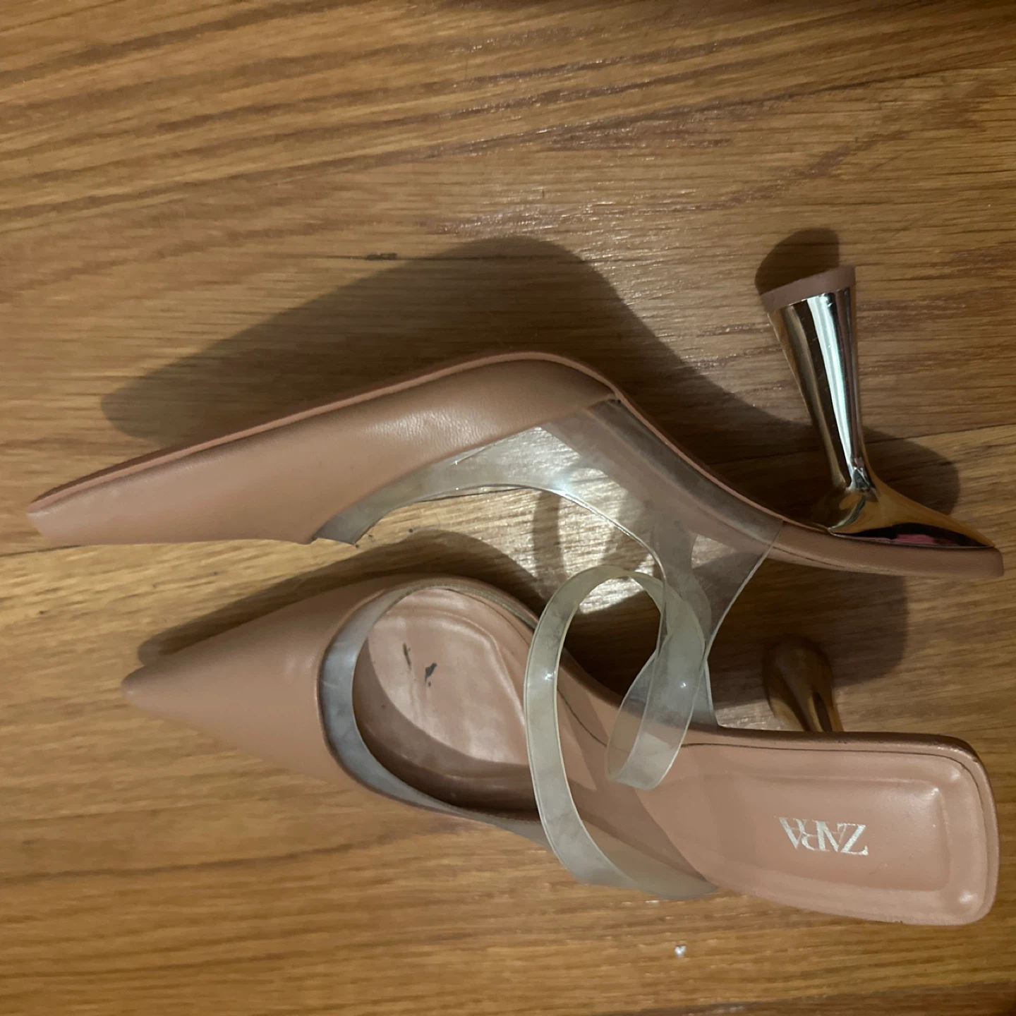 Zara Transparent Strap Heels Size 37 - photo 3