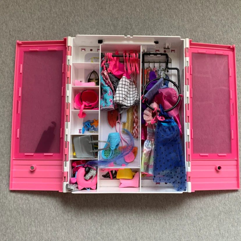 Barbie Doll Wardrobe Closet Full of Fashion Accessories - photo 2
