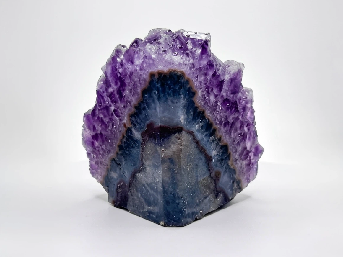 Purple Amethyst Geode Crystal Cluster