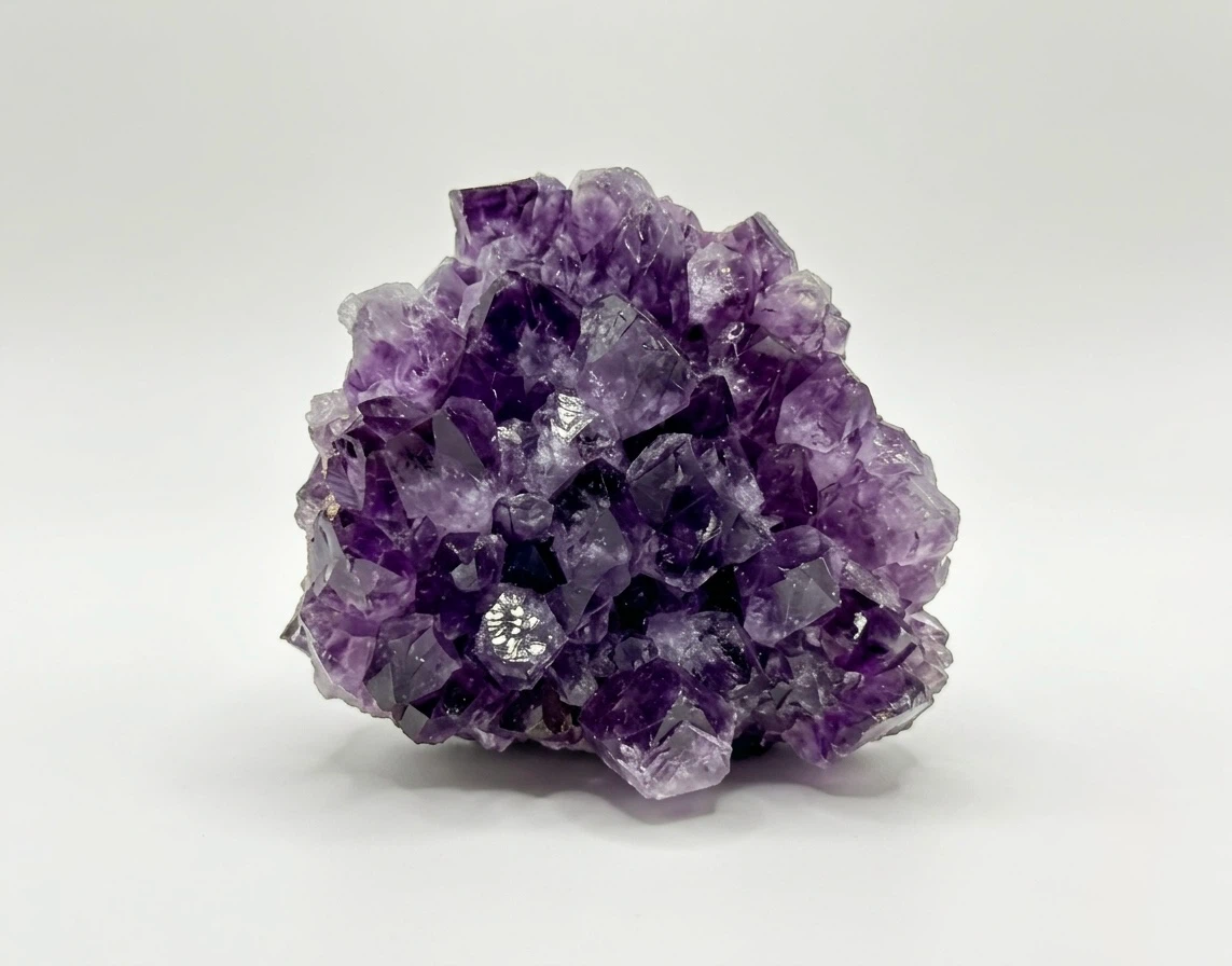 Purple Amethyst Geode Crystal Cluster - photo 2