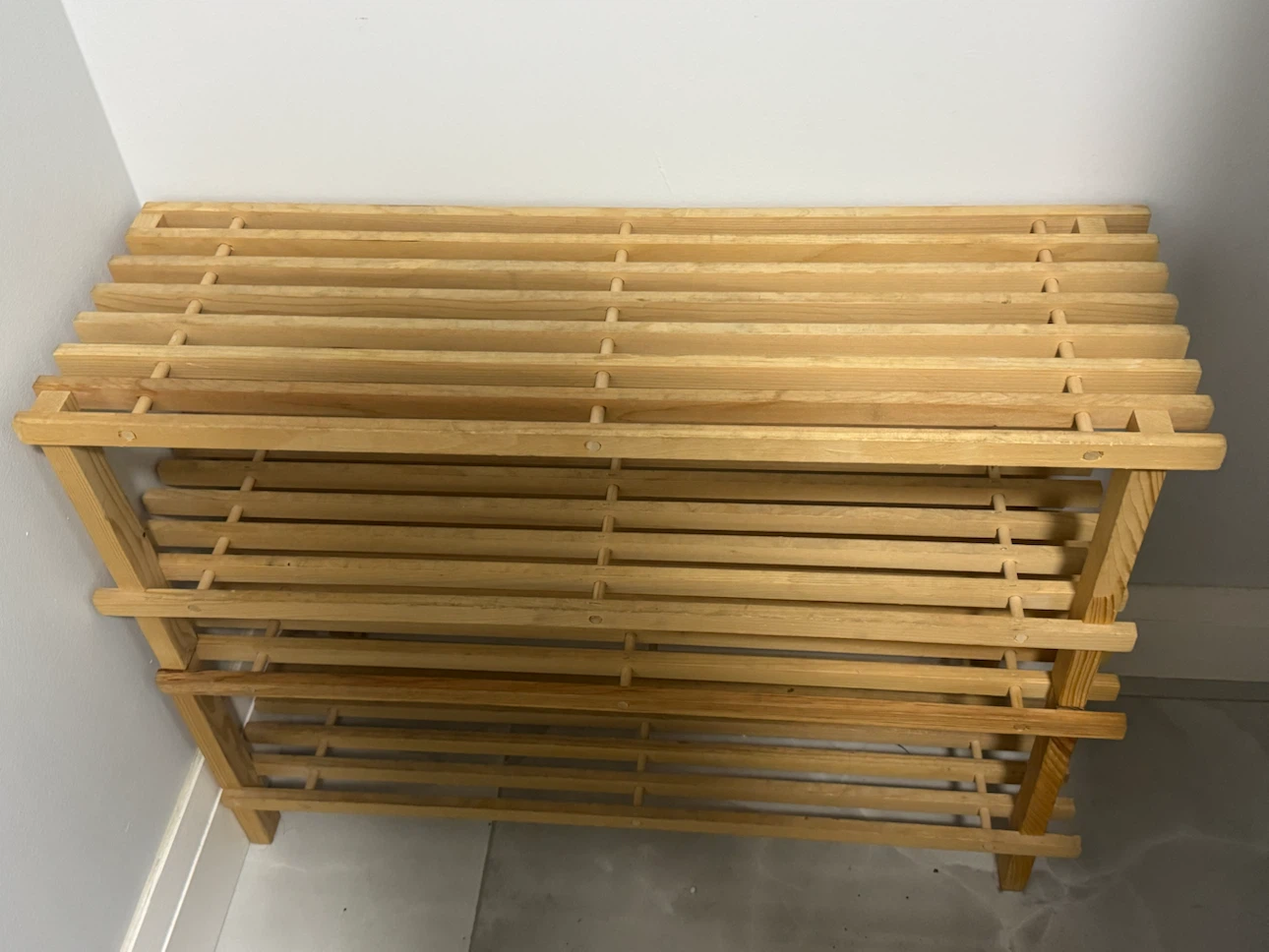 Wooden Shoe Rack