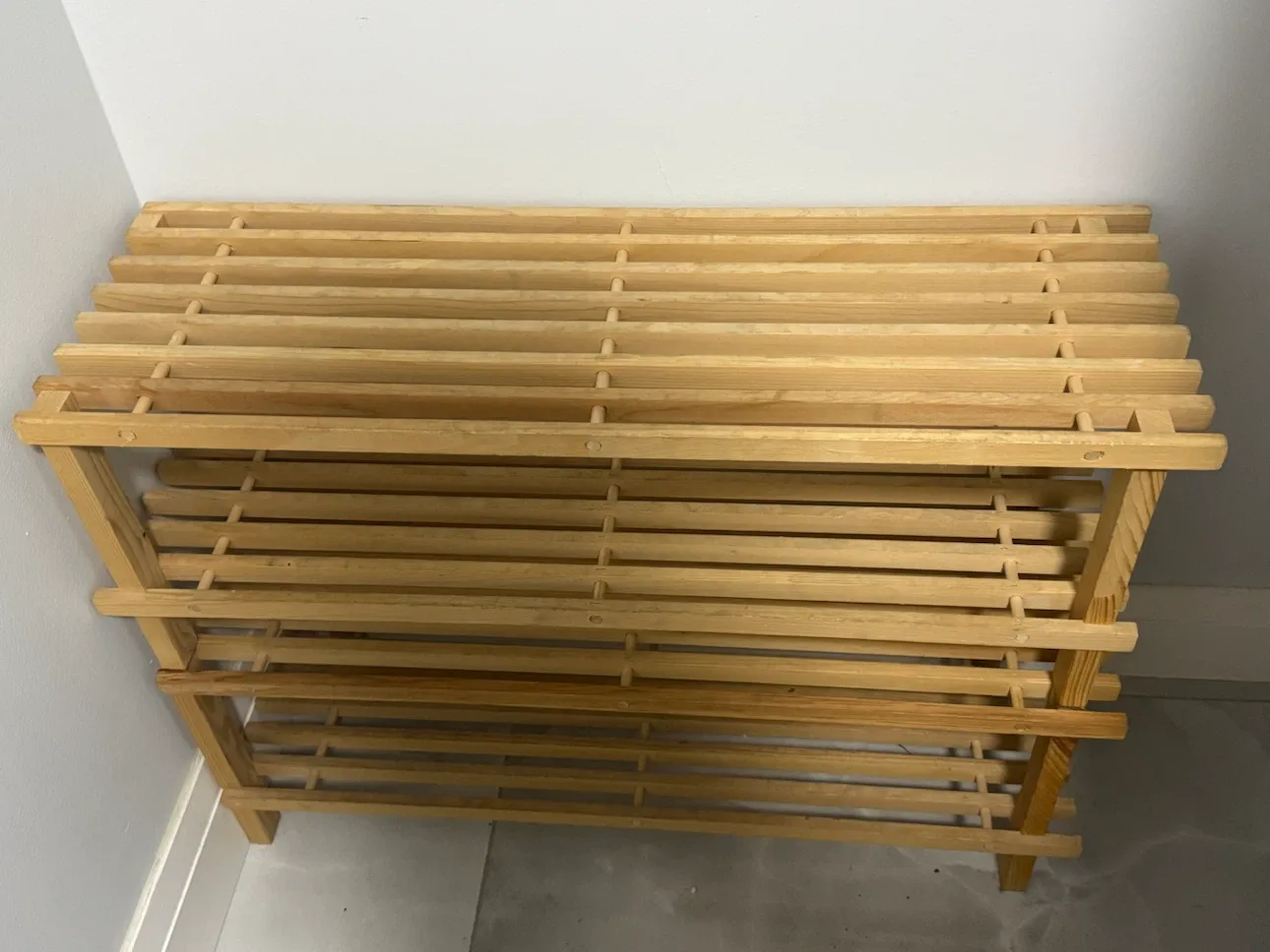 Wooden Shoe Rack