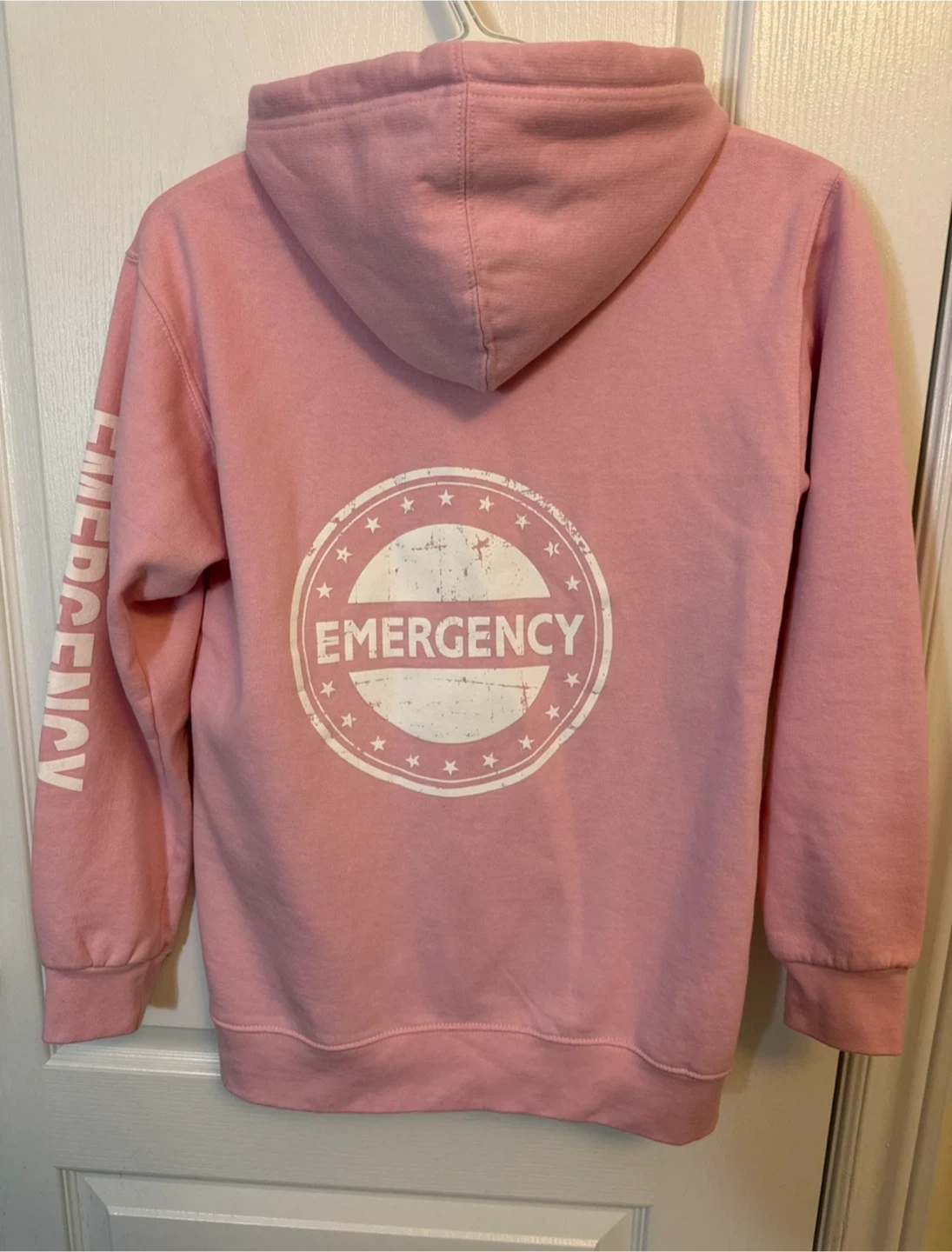 Oversized XS Cotton Best Pink Zip-Up Hoodie - photo 2