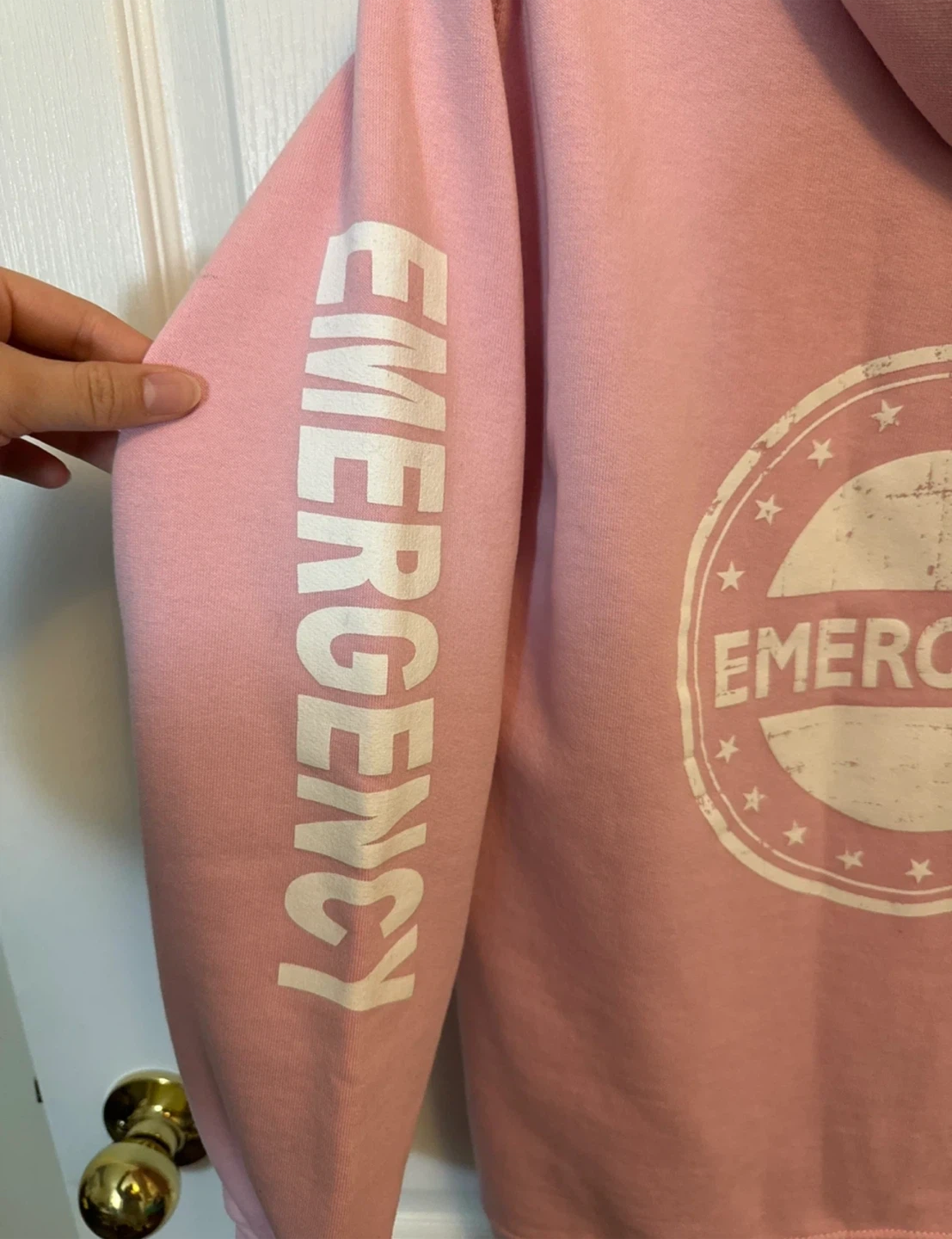 Oversized XS Cotton Best Pink Zip-Up Hoodie - photo 3
