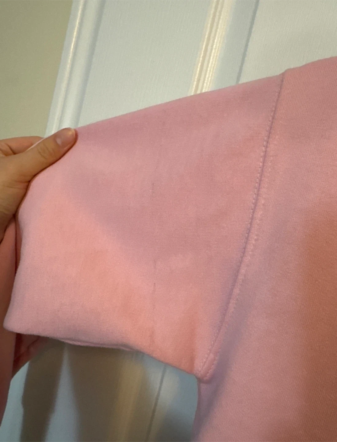 Oversized XS Cotton Best Pink Zip-Up Hoodie - photo 5