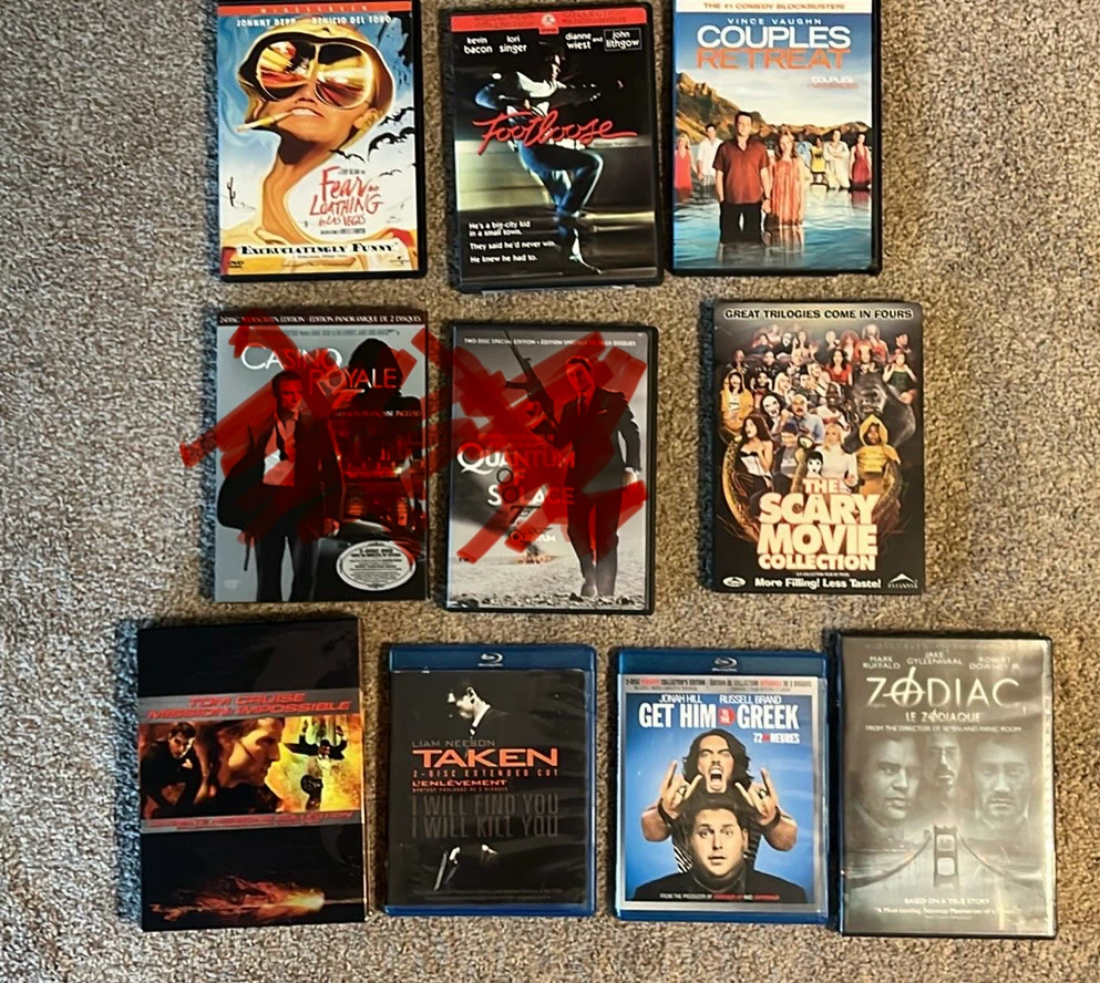 DVDs and Blu Ray Movies