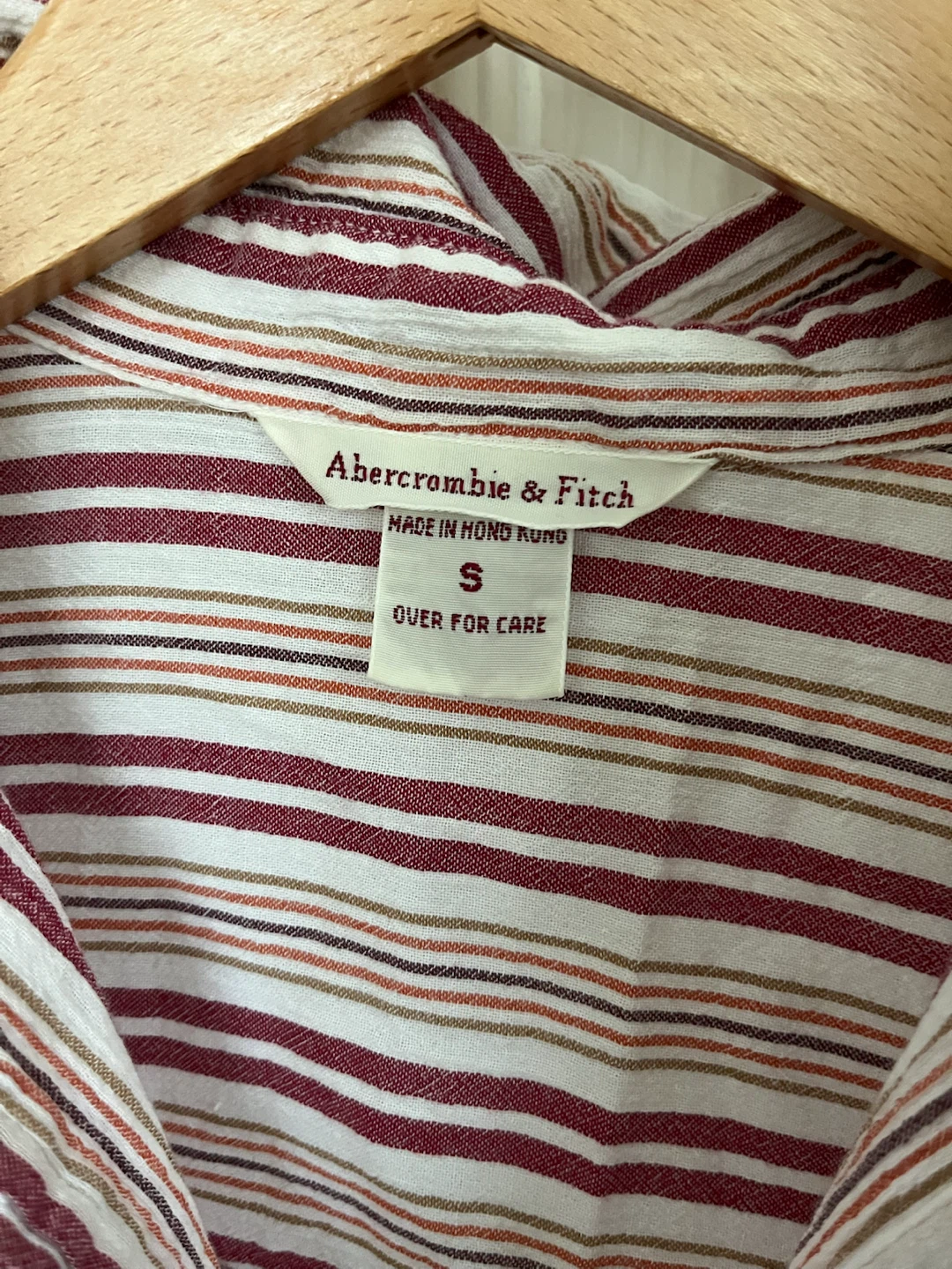 Abercrombie & Fitch Striped Short-Sleeve Blouse - Size S - photo 4