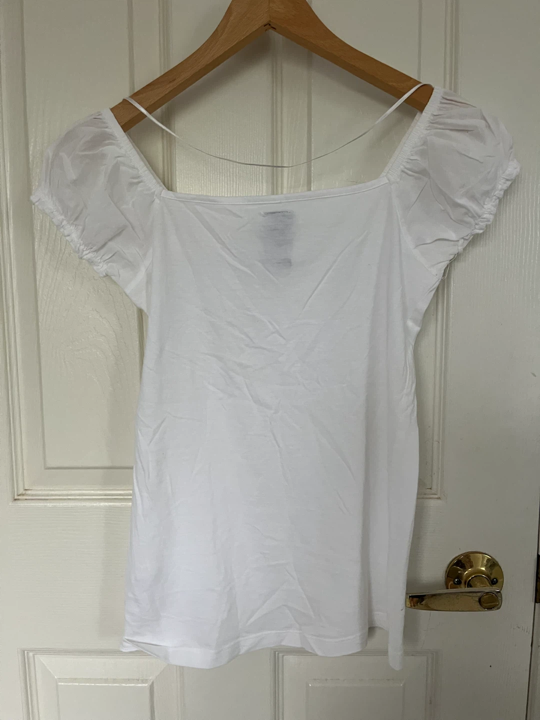 ZA Basics White Puff Sleeve Top - Size M - photo 2