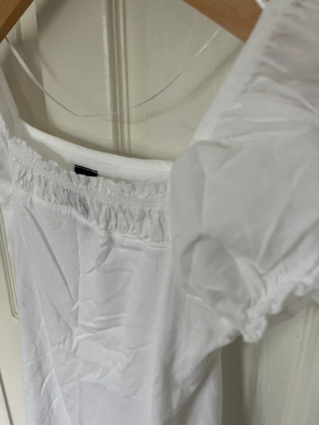 ZA Basics White Puff Sleeve Top - Size M - photo 3
