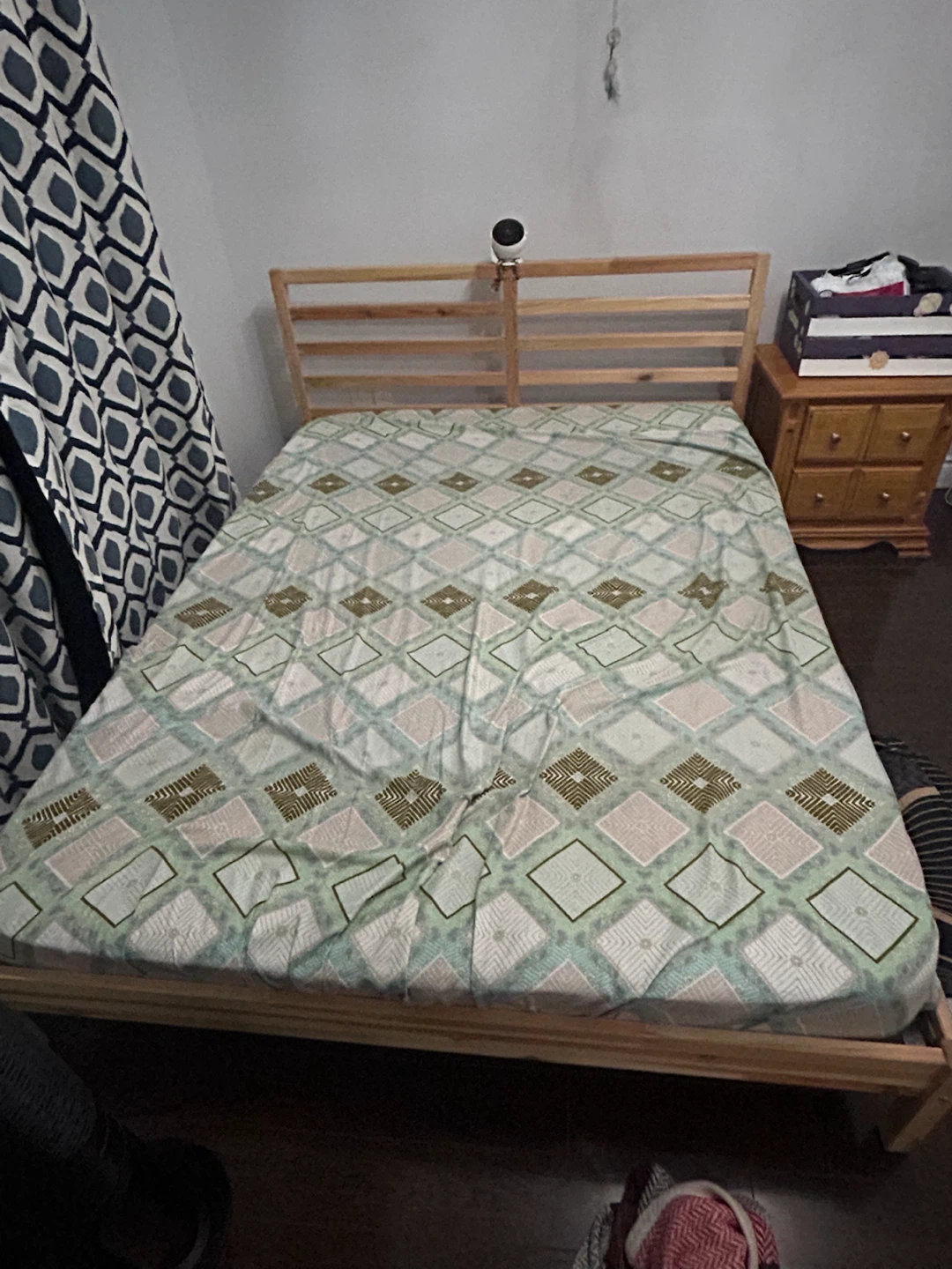 TARVA 290.077.94 IKEA Wooden Bed Frame with mattress