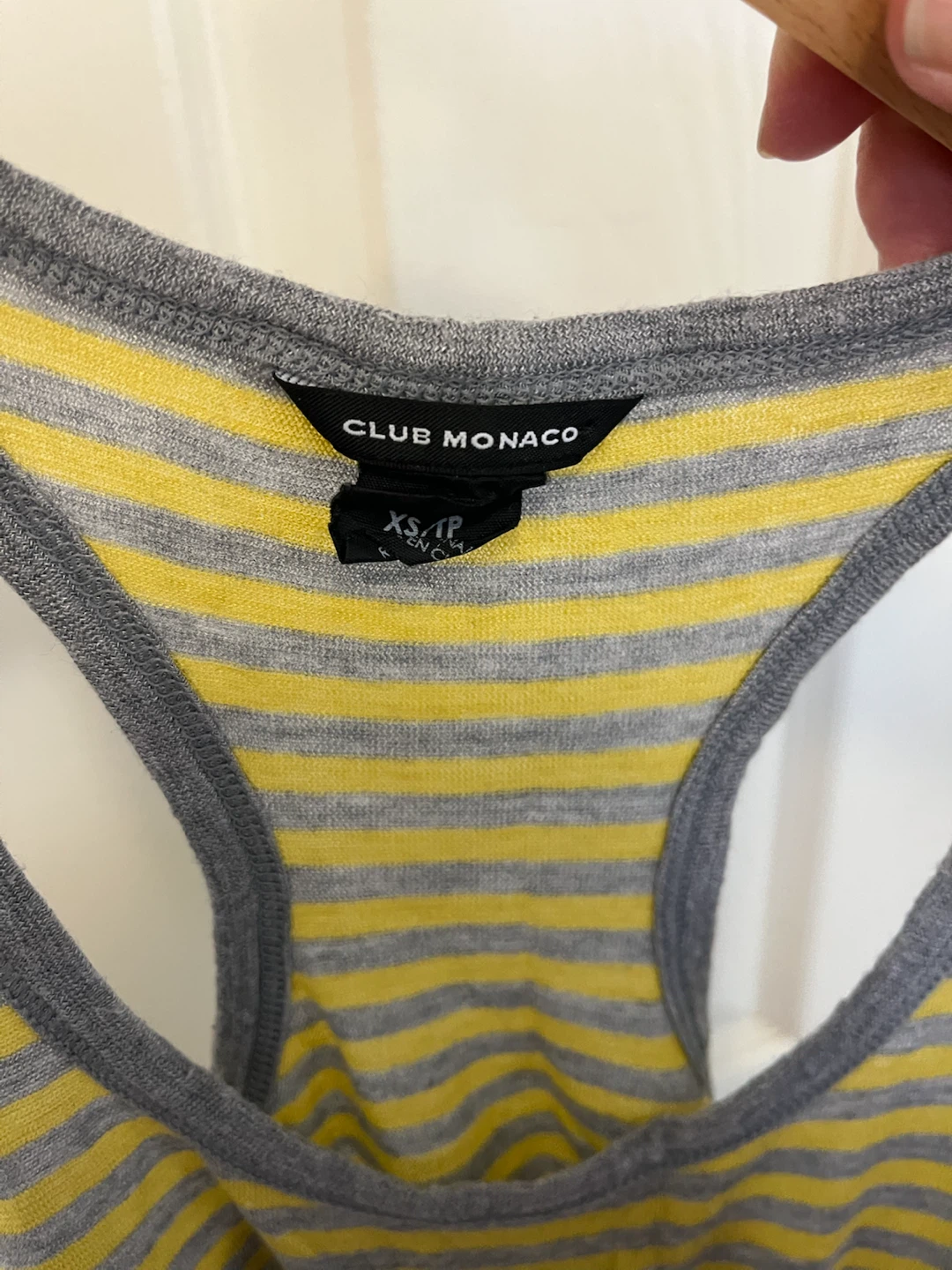 Club Monaco Striped Tank Top - Yellow/Grey - photo 3