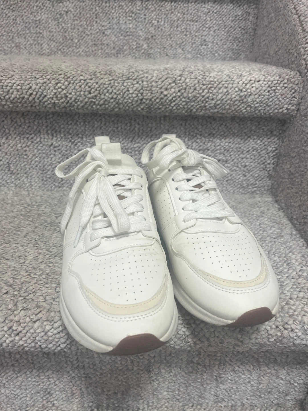 White Leather Sneakers - photo 2