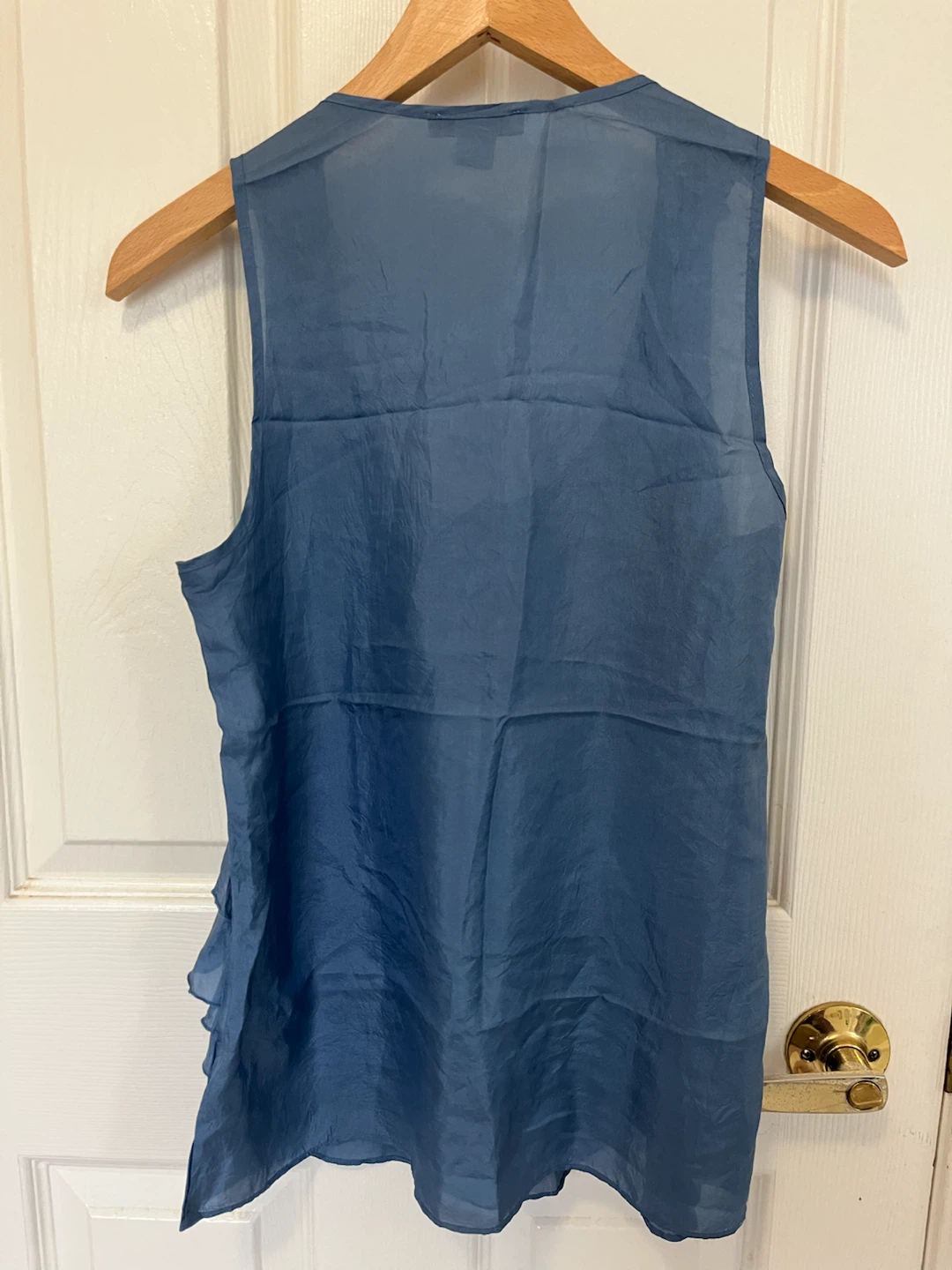 21 Women's Blue Ruffle Tank Top - Size S/P - photo 2