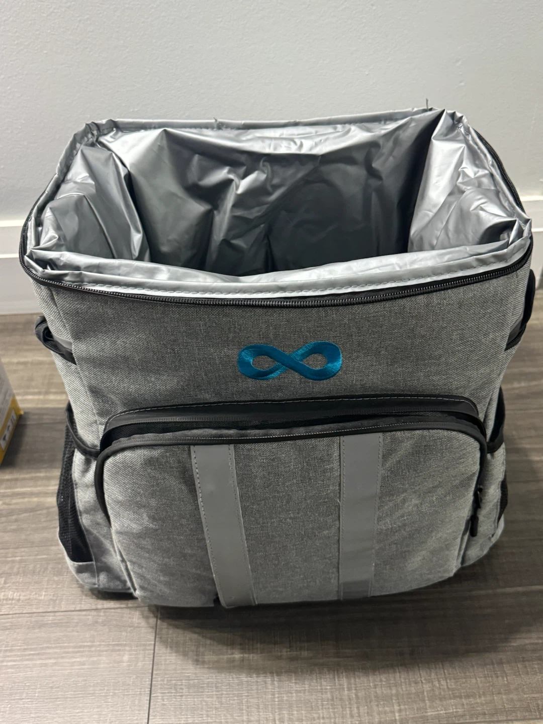 Grey Insulated Cooler Bag Backpack