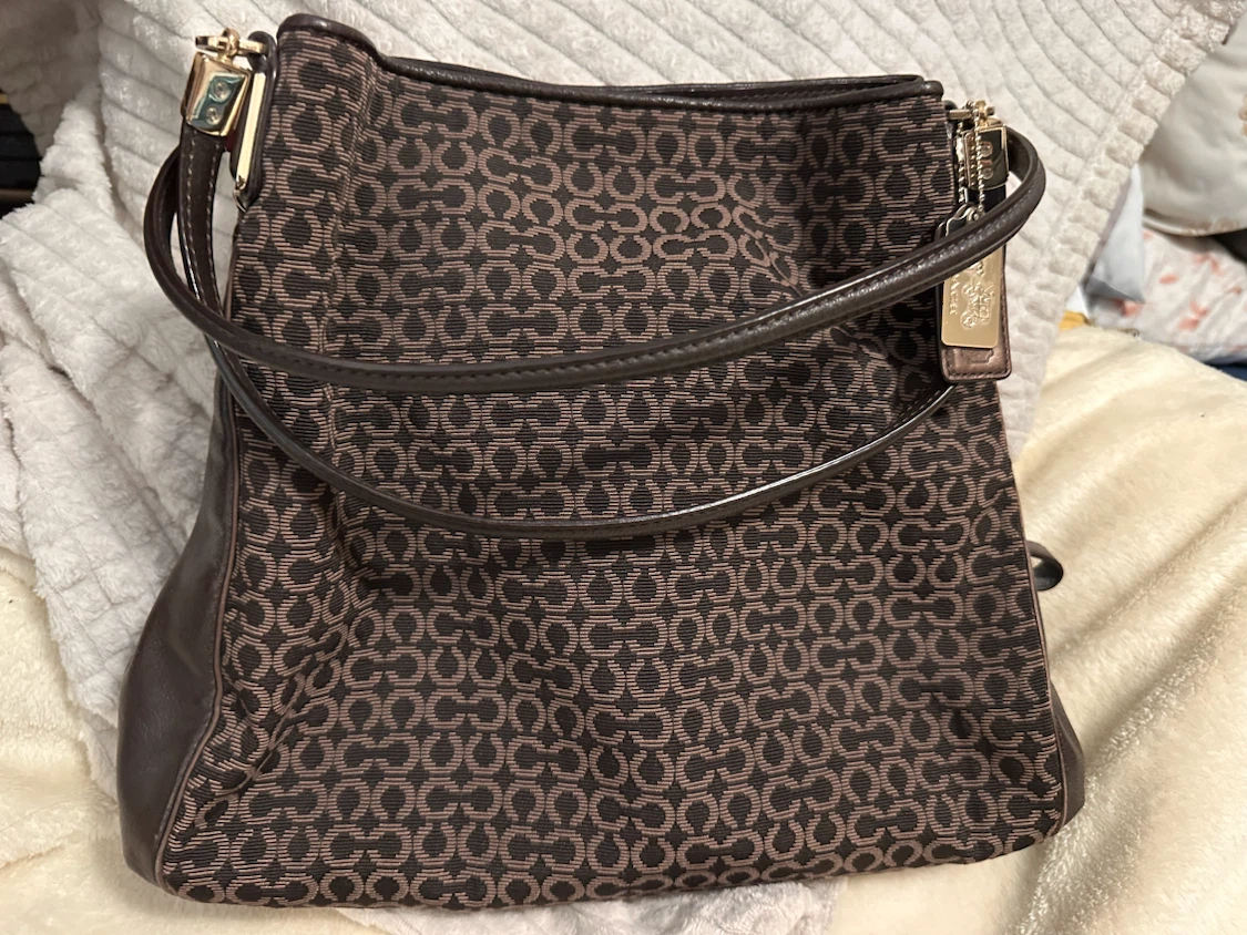 Coach Monogram Shoulder Bag