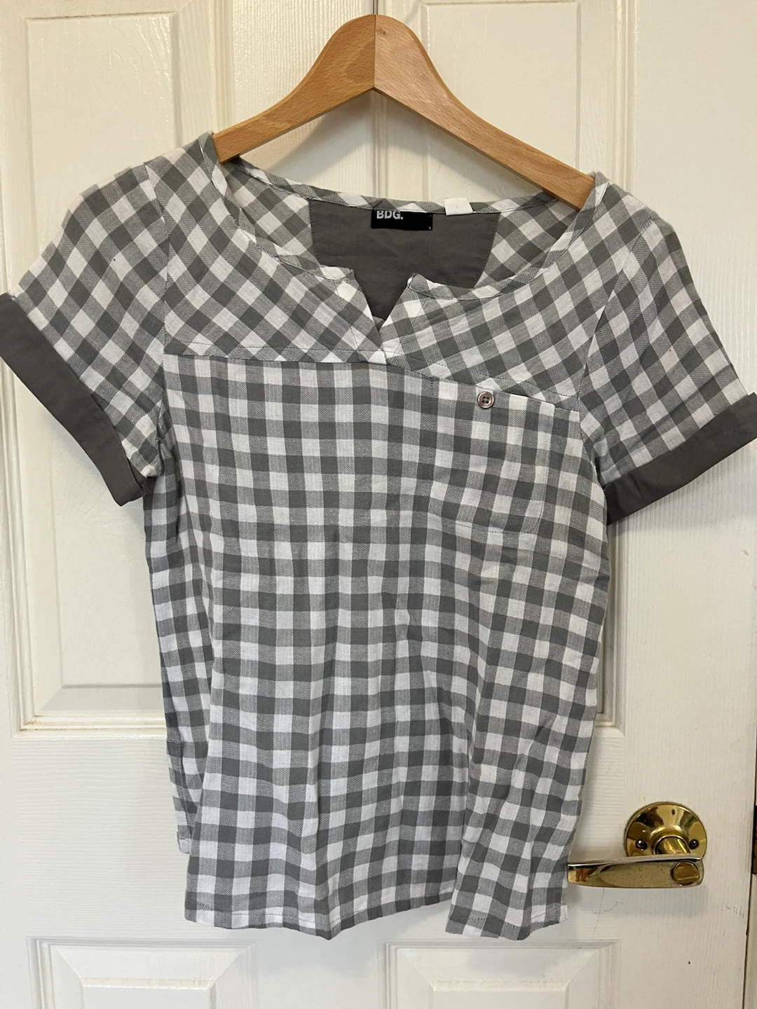 BDG Gingham Plaid Shirt