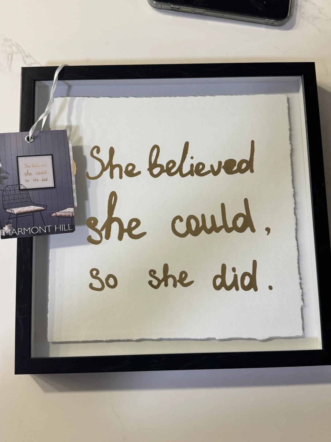Marmont Hill Framed Wall Art "She Believed"