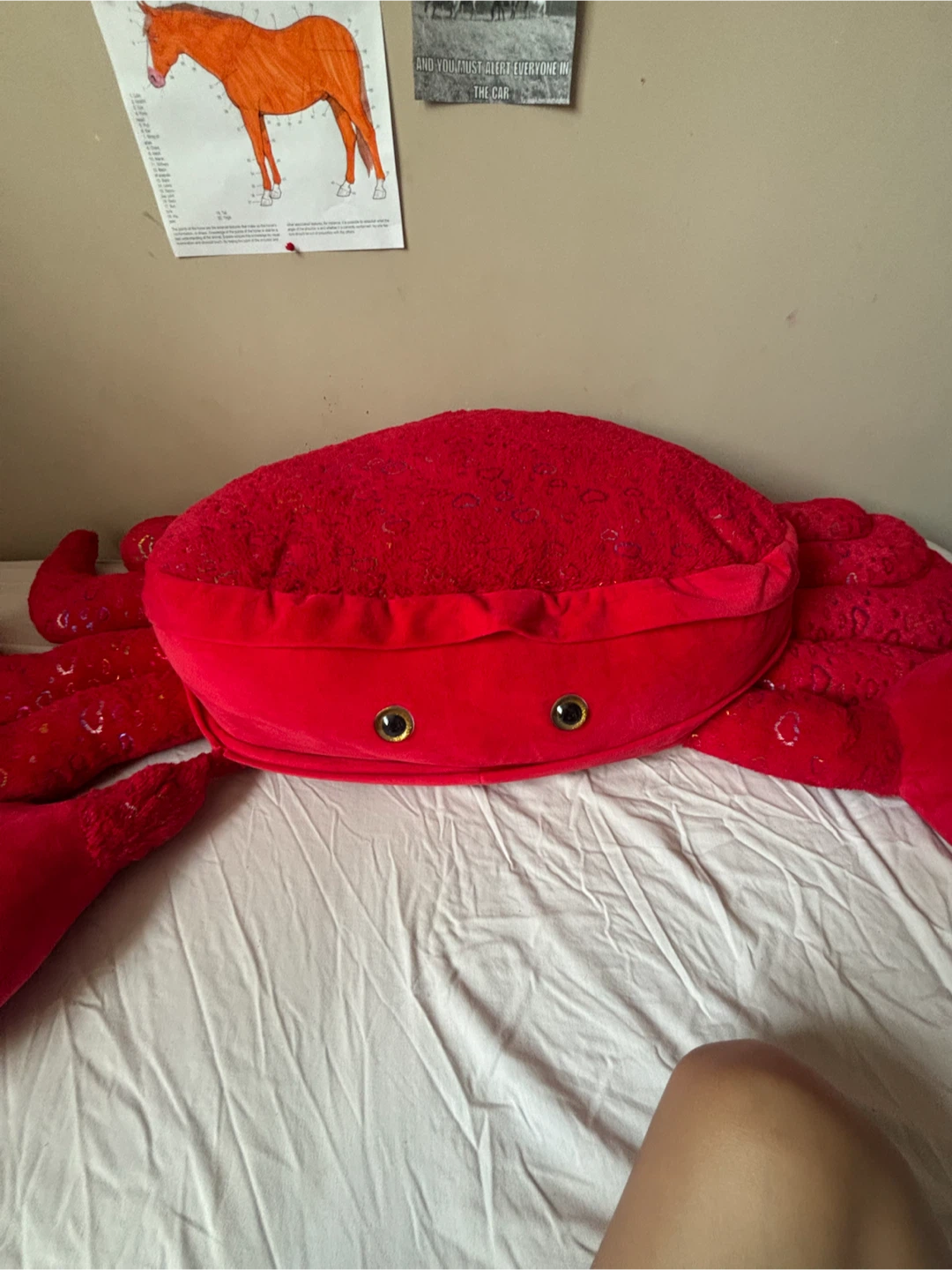 Giant Red Crab Plush Toy
