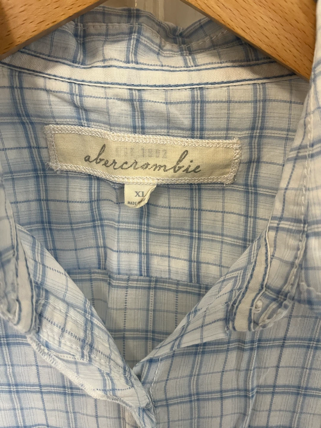 Vintage Abercrombie & Fitch Plaid Long Sleeve Shirt - XL - photo 4