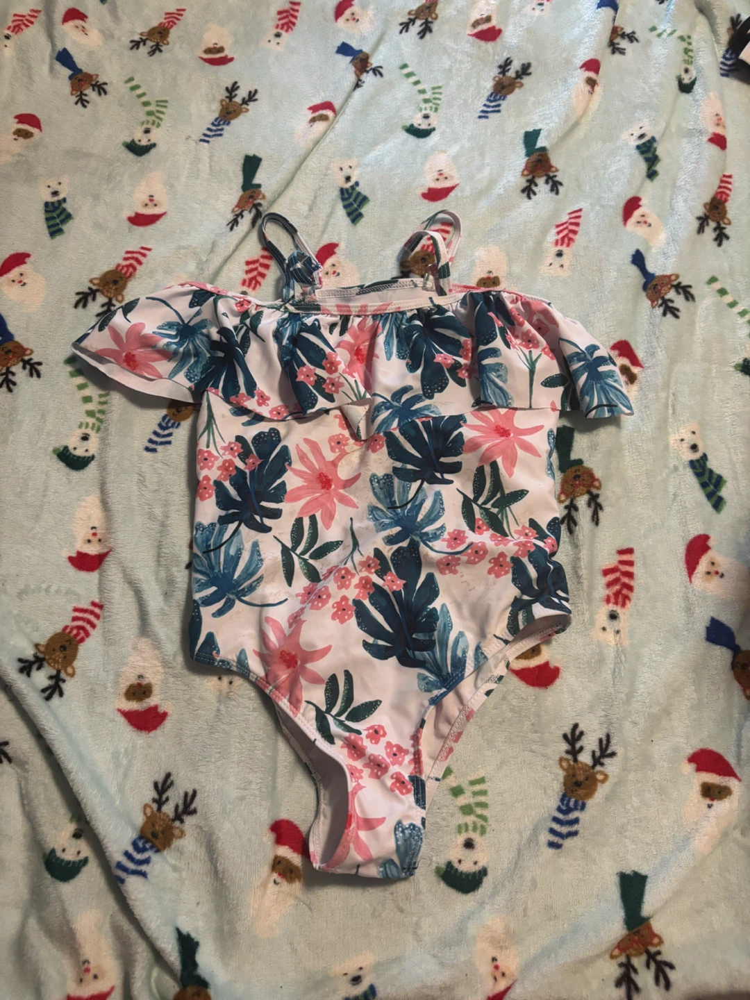 Girls' Floral One-Piece Swimsuit
