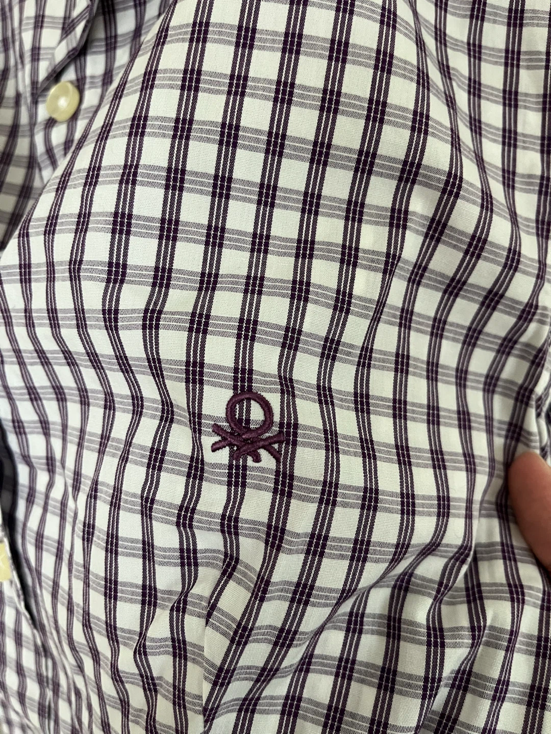 United Colors of Benetton Plaid Button-Up Shirt - photo 3