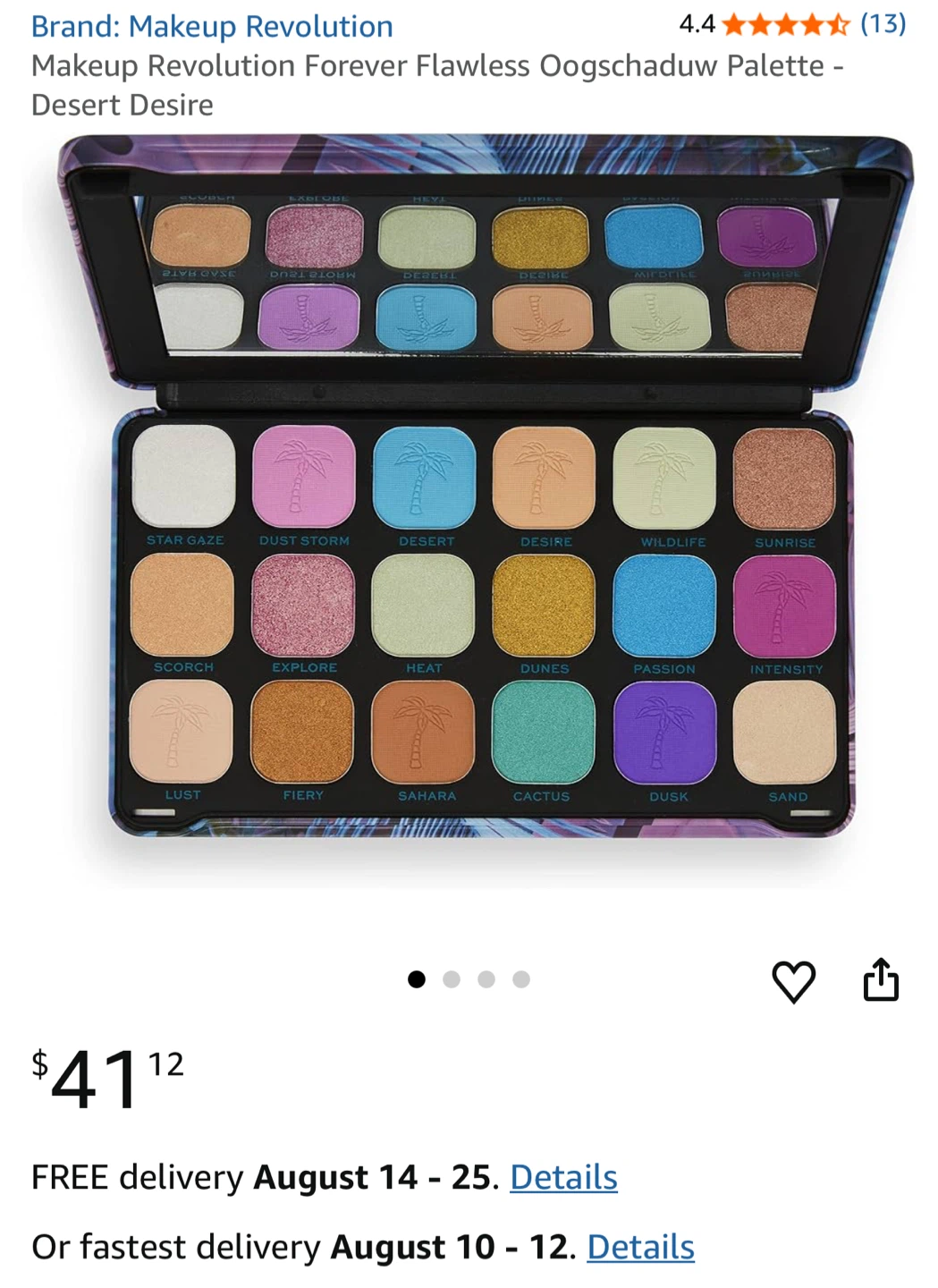 Makeup Revolution Forever Flawless Desert Desire Palette