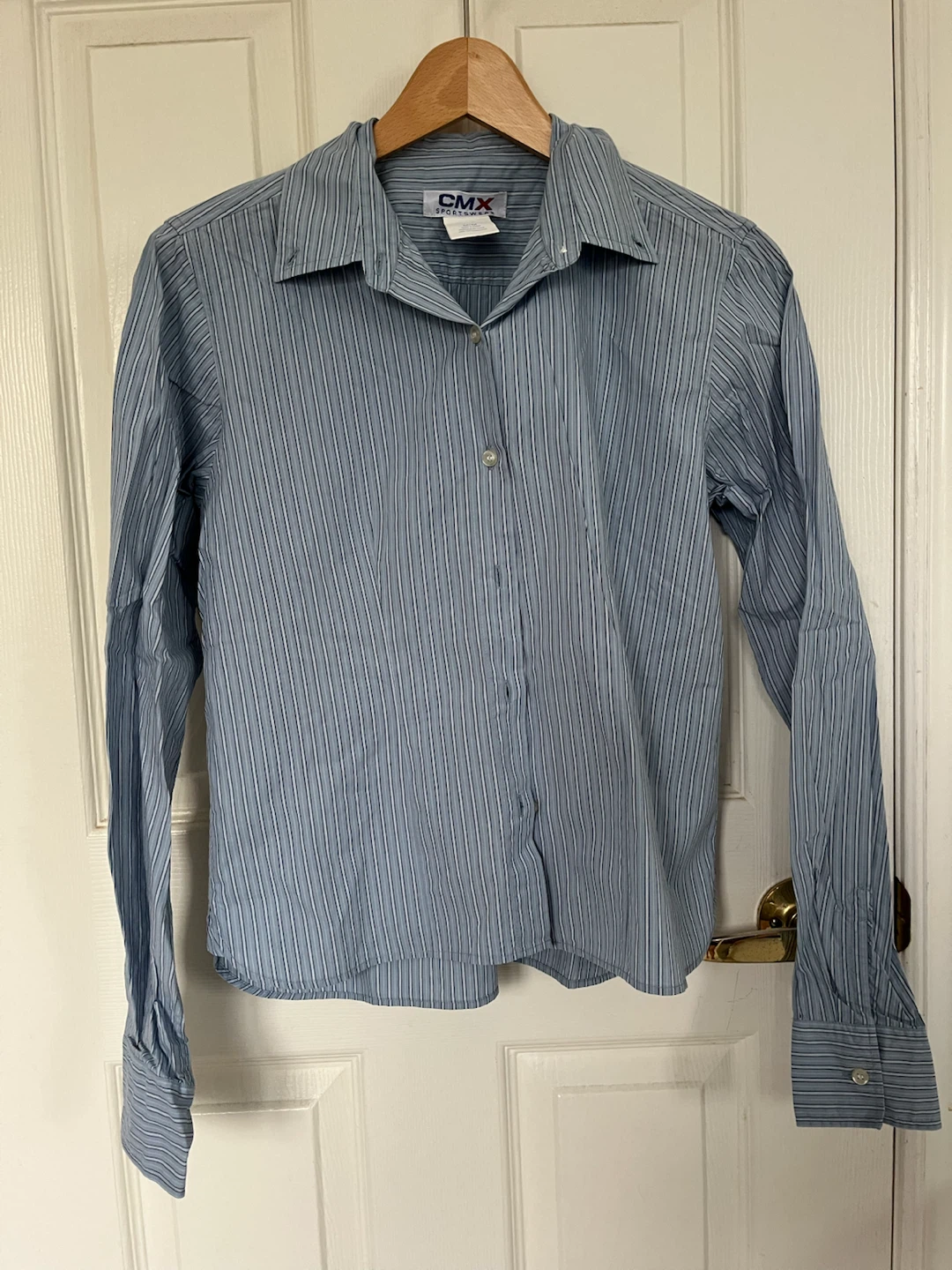 CMX Sportswear Blue Striped Button-Up Shirt M/M