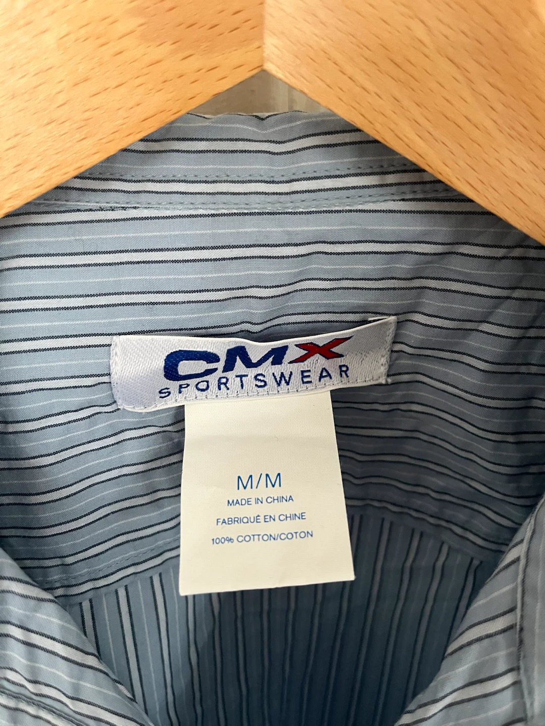 CMX Sportswear Blue Striped Button-Up Shirt M/M - photo 3