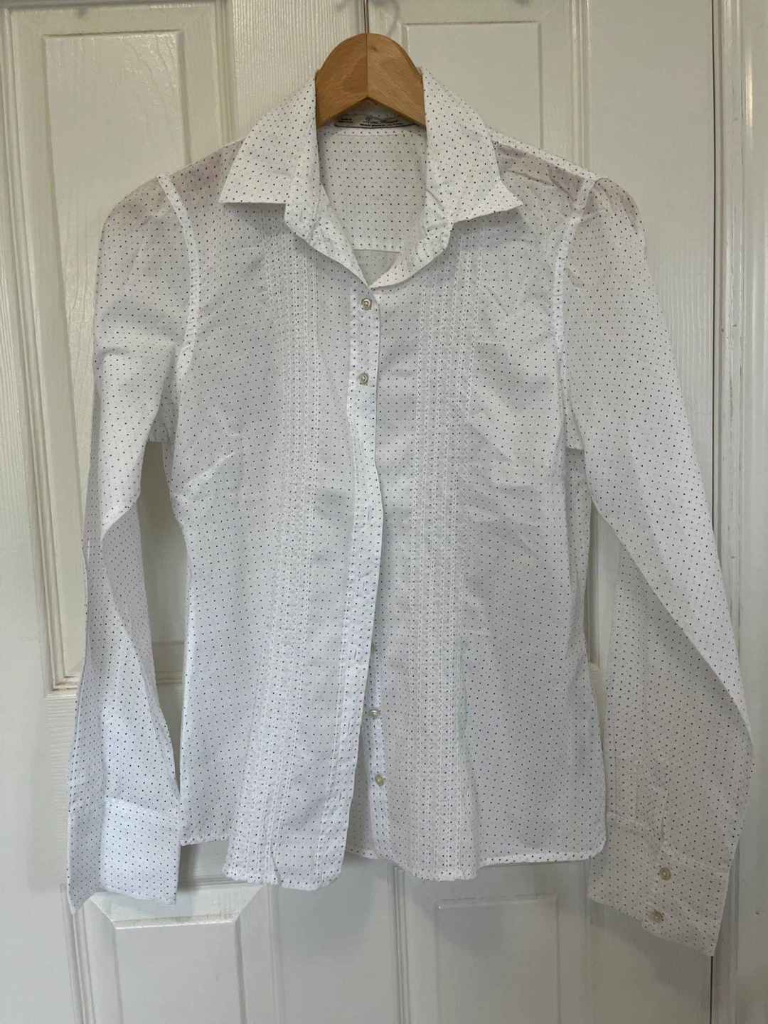 Vintage Zara Woman Polka Dot Button-Up Shirt