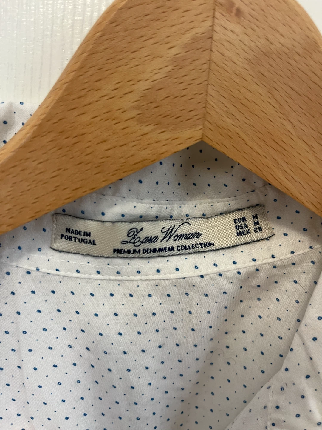 Vintage Zara Woman Polka Dot Button-Up Shirt - photo 3