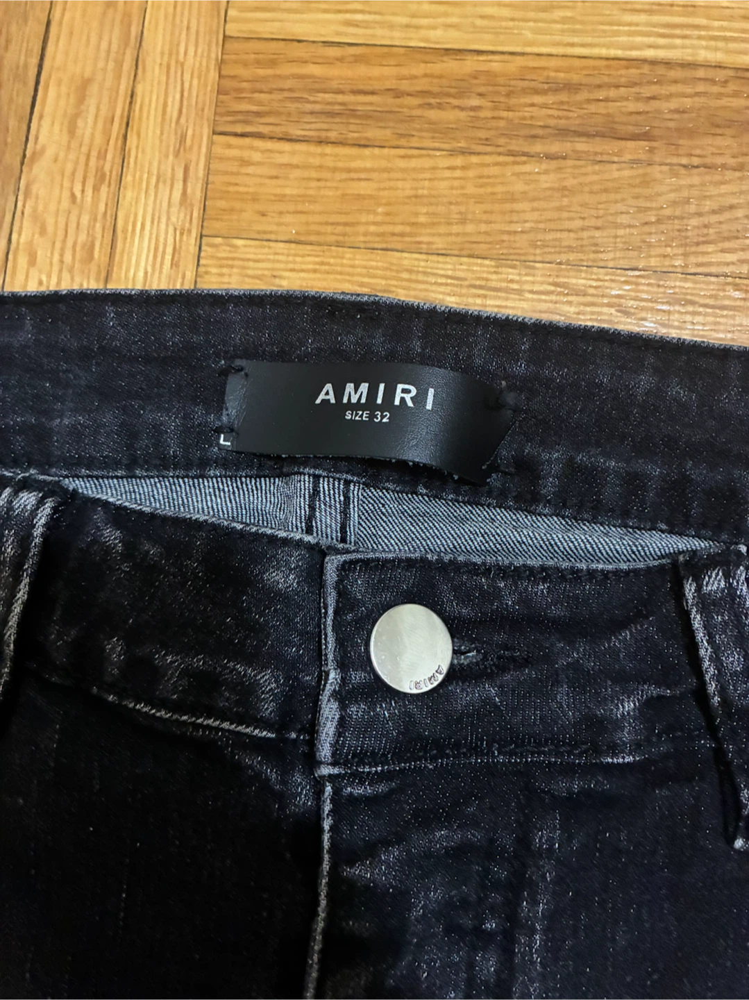 Amiri Distressed Black Jeans Size 32 - photo 2