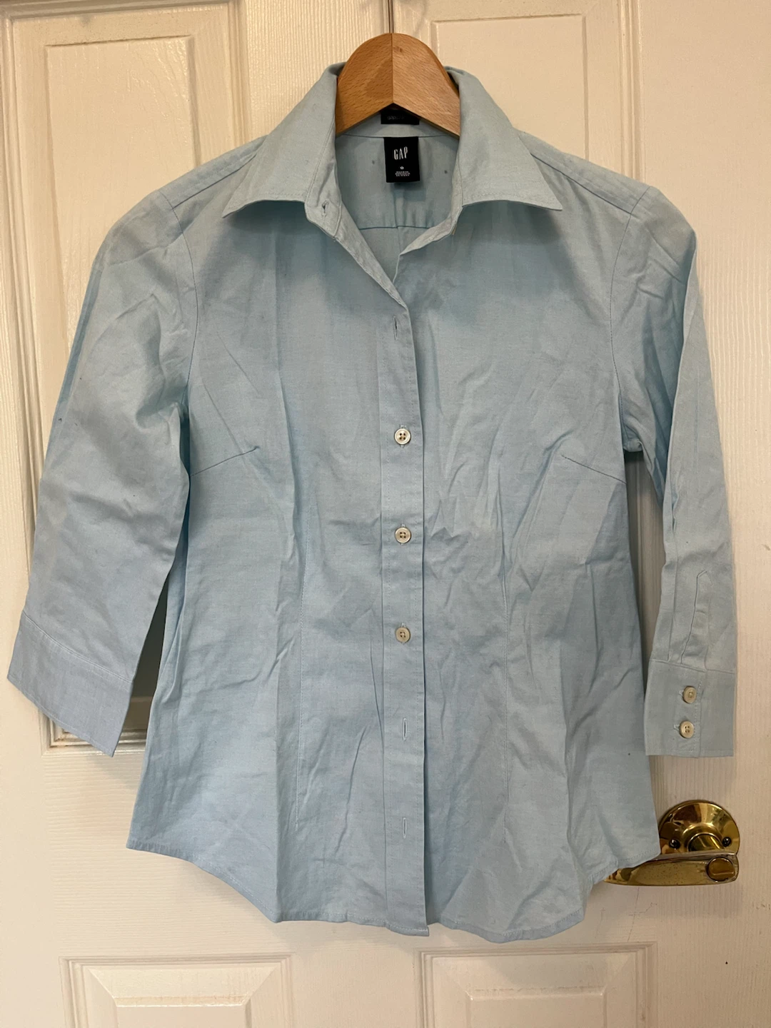GAP Light Blue Button-Up Shirt Size 0