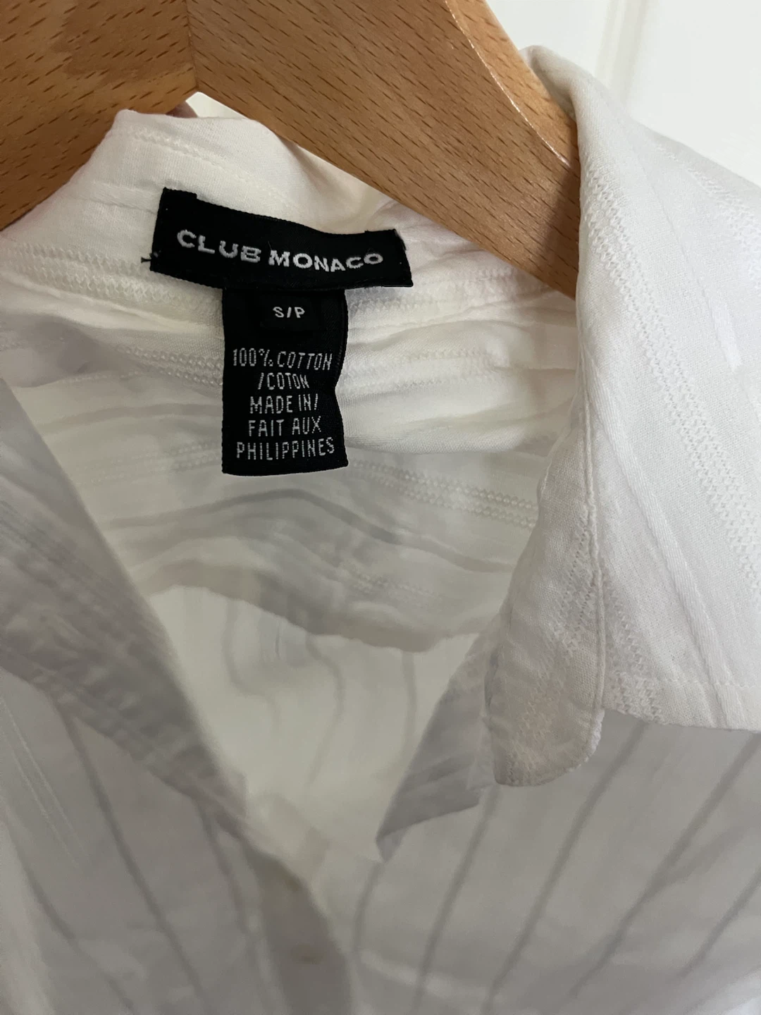 Club Monaco White Striped Button-Up Shirt S/P - photo 3