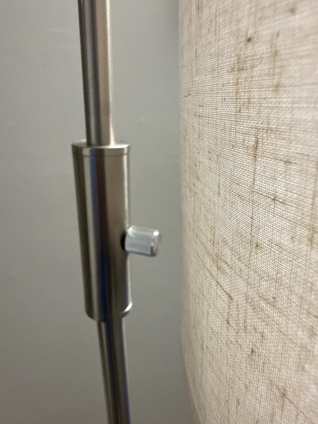 Metal Floor Lamp with Fabric Shade - photo 3